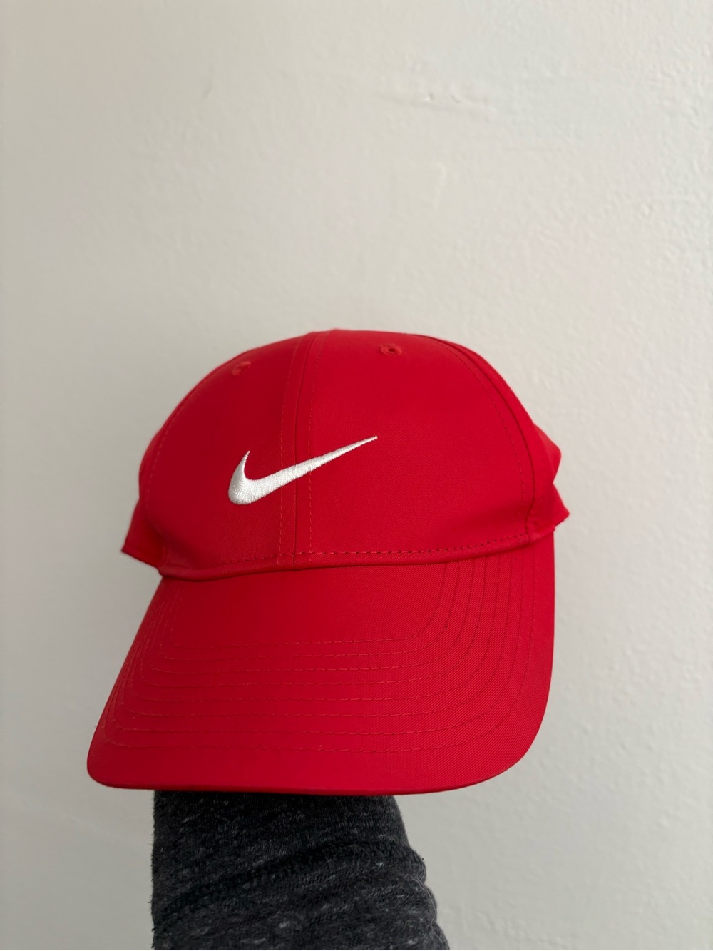 Nike Legacy91 Red Cap with White Swoosh